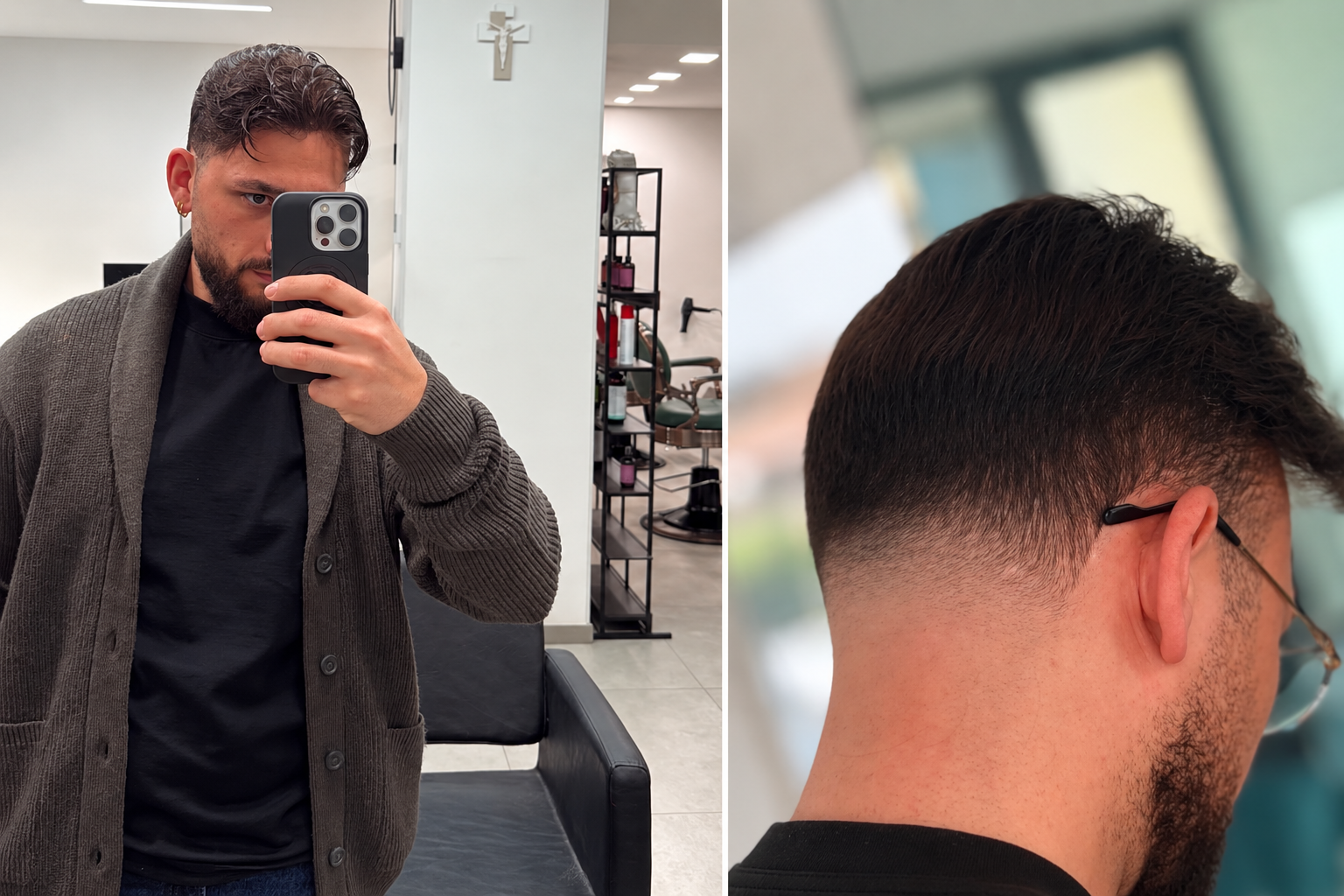 Risultato professionale di un trattamento di infoltimento e styling capelli